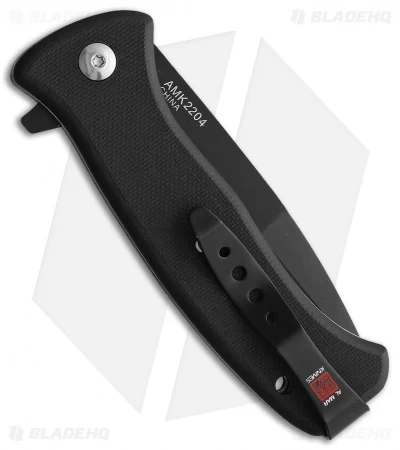 Al Mar Mini SERE 2020 Spring Assisted Knife Black G-10 (3" Black) 4 Al Mar Mini SERE 2020 Spring Assisted Knife Black G-10 (3" Black) - Image 2