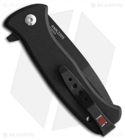 Al Mar Mini SERE 2020 Spring Assisted Knife Black G-10 (3" Black Serr) 4 Al Mar Mini SERE 2020 Spring Assisted Knife Black G-10 (3" Black Serr) - Image 2