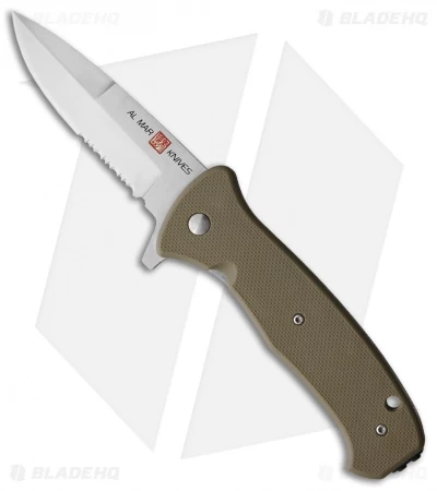 Al Mar SERE 2020 Spring Assisted Knife Coyote GFN (3.6" Satin Serr) 3 Al Mar SERE 2020 Spring Assisted Knife Coyote GFN (3.6" Satin Serr)