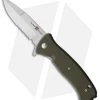Al Mar Mini SERE 2020 Spring Assisted Knife OD Green GFN (3" Satin Serr) -Knife Shop Al Mar Mini SERE 2020 SA OD Green GFN Satin Serr BHQ 100790 jr