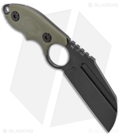 Andre De Villiers Box Butcher Fixed Blade Knife OD Green G-10 (3.75" Black) 4 Andre De Villiers Box Butcher Fixed Blade Knife OD Green G-10 (3.75" Black) - Image 2
