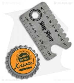 Audacious Titanium Dog Tag Tool Anglefinder V3 - Blade HQ Logo -Knife Shop Audacious Titanium Dog Tag Tool Anglefinder V3 Blade HQ Logo BHQ 114562 LS Bottlecap