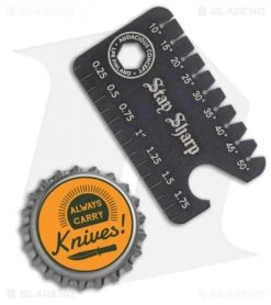 Audacious Titanium Dog Tag Tool Anglefinder V3- PVD Black -Knife Shop Audacious Titanium Dog Tag Tool Anglefinder V3 PVD Black AC DT3 TIT PVD LS Bottlecap