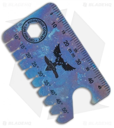 Audacious Titanium Dog Tag Tool Anglefinder V3 - Thunder Sky 4 Audacious Titanium Dog Tag Tool Anglefinder V3 - Thunder Sky - Image 2