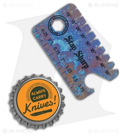 Audacious Titanium Dog Tag Tool Anglefinder V3 - Thunder Sky 5 Audacious Titanium Dog Tag Tool Anglefinder V3 - Thunder Sky - Image 3