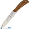 Beretta Checkered Lockback Traditional Pocket Knife 4" Brown Checkered Wood -Knife Shop BE125IOLP