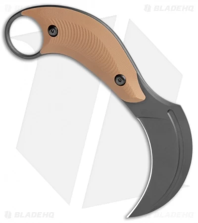 Bastinelli Creations B.A.K. Karambit Fixed Blade Knife Coyote G-10 (3.25" Black) 4 Bastinelli Creations B.A.K. Karambit Fixed Blade Knife Coyote G-10 (3.25" Black) - Image 2