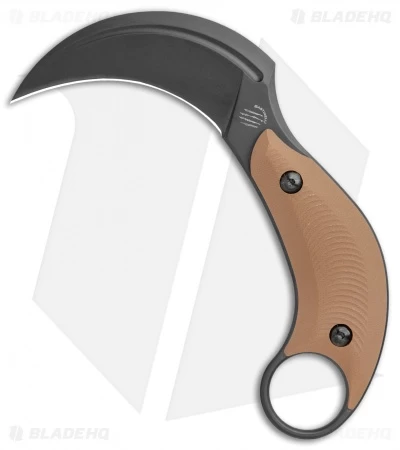 Bastinelli Creations B.A.K. Karambit Fixed Blade Knife Coyote G-10 (3.25" Black) 3 Bastinelli Creations B.A.K. Karambit Fixed Blade Knife Coyote G-10 (3.25" Black)