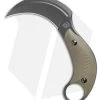 Bastinelli Creations B.A.K. Karambit Fixed Blade Knife OD Green (3.25" Black) -Knife Shop Bastinelli Creations B.A.K Fixed Blade 3D OD Green BHQ 115146 LS