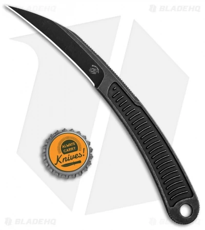 Bastinelli Creations Feather Tactical Fixed Blade Knife (3" Black Stonewash) 6 Bastinelli Creations Feather Tactical Fixed Blade Knife (3" Black Stonewash) - Image 4