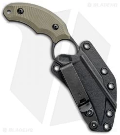 Bastinelli Creations HARPY Karambit Fixed Blade OD Green (3.25" Black SW) -Knife Shop Bastinelli Creations HARPY Fixed OD Green BHQ 98865 jr sheath