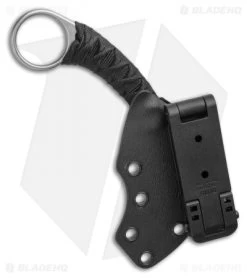 Bastinelli PiKa Picoeur Karambit Fixed Blade Knife Wrapped W/ Menuki (1" SW) -Knife Shop Bastinelli Creations PiKa Karambit SW Menuki BHQ 115143 LS Sheath