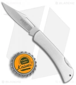 Bear Edge 116 Lockback Knife Stainless Steel (2.1" Satin) -Knife Shop Bear Edge 116 stainless stell satin BHQ 68045 er size