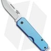 Bear & Son 110 Slip Joint Pocket Knife Blue Aluminum (2.4" Satin) -Knife Shop Bear and Son Aluminum SJ Satin Blue BHQ 107785 jr