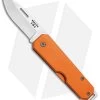 Bear & Son 110 Slip Joint Pocket Knife Orange Aluminum (2.4" Satin) -Knife Shop Bear and Son Aluminum SJ Satin Orange BHQ 107786 jr