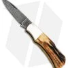 Bear & Son Cutlery Mini Executive Lockback Knife Stag (1.5" Damascus) 540D -Knife Shop Bear and Son Cutlery Mini Executive LB Stag Damascus BP 22464 jr