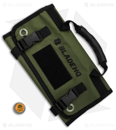 Blade HQ Knife Roll Nylon Carry Case - OD Green 6 Blade HQ Knife Roll Nylon Carry Case - OD Green - Image 4