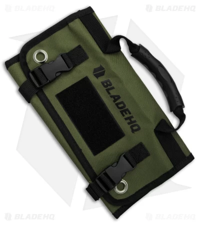 Blade HQ Knife Roll Nylon Carry Case - OD Green 3 Blade HQ Knife Roll Nylon Carry Case - OD Green