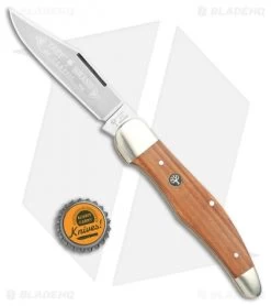 Boker Folding Hunter Lockback Knife Plumwood (4" Satin) 111013 -Knife Shop Boker Folding Hunter LB Plumwood Satin 111013 BHQ 105695 jr bottlecap