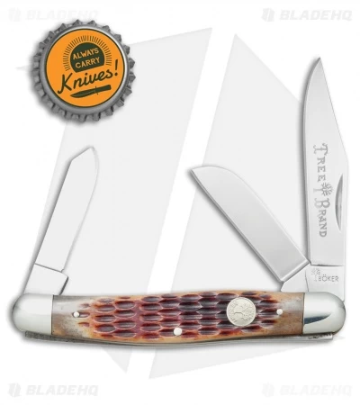 Boker Stockman Knife 4" Brown Jigged Bone 110726 6 Boker Stockman Knife 4" Brown Jigged Bone 110726 - Image 4