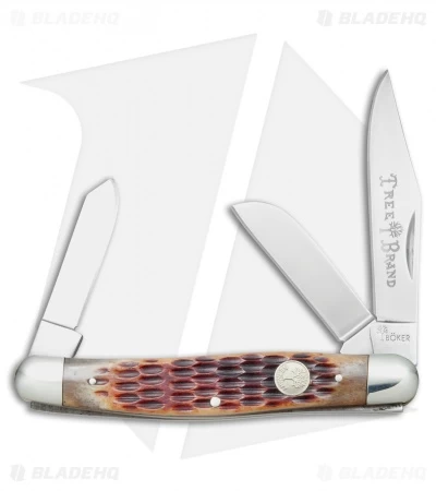 Boker Stockman Knife 4" Brown Jigged Bone 110726 3 Boker Stockman Knife 4" Brown Jigged Bone 110726