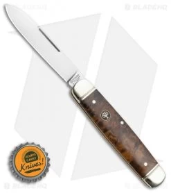 Boker Cattle Knife 4.5" Pocket Knife Curly Birch 9 Boker Cattle Knife 4.5" Pocket Knife Curly Birch -Knife Shop Boker Traditional Cattle Knife 4.45in Curly Birch 110910 BHQ 111599 LS Bottlecap