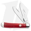 Boker Trapper Traditional Pocket Knife Smooth Red Bone (3.2" Satin) -Knife Shop Boker Trapper Traditional Pocket Knife Smooth Red Bone Satin D2 BHQ 146648 td