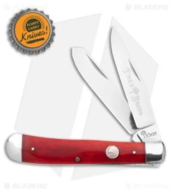 Boker Trapper Traditional Pocket Knife Smooth Red Bone (3.2" Satin) 9 Boker Trapper Traditional Pocket Knife Smooth Red Bone (3.2" Satin) -Knife Shop Boker Trapper Traditional Pocket Knife Smooth Red Bone Satin D2 BHQ 146648 td size