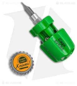 Cage Mighty Multi-Bit Driver (Green) -Knife Shop Cage Mighty multi bit driver green BHQ 68152 er size