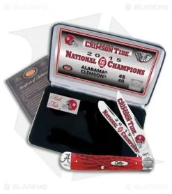 Case Alabama Champions Traditional Pocket Knife 3.75" Red Bone CAAL15CATRPB