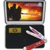 Case American Firefighter Trapper Pocket Knife 4.125" Red Bone (6254SS) AFF 1 Case American Firefighter Trapper Pocket Knife 4.125" Red Bone (6254SS) AFF -Knife Shop Case American Firefighter Trapper red bone BHQ 42576 er