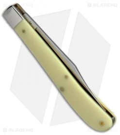 Case Barehead Slimline Trapper Knife 4.125" Yellow (31048 SS) 80031 7 Case Barehead Slimline Trapper Knife 4.125" Yellow (31048 SS) 80031 -Knife Shop Case Barehead Slimline Trapper Yellow 80031 BHQ 14695 jr side