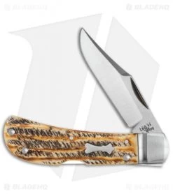Case Bose Locking Lanny's Clip Knife Bone Stag (3" Satin) 08835