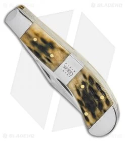 Case Bose Saddlehorn Olive Green Peach Seed Jig Bone (TB62110 SS) 7 Case Bose Saddlehorn Olive Green Peach Seed Jig Bone (TB62110 SS) -Knife Shop Case Bose Saddlehorn Olive Green Peach Seed Jig Bone TB62110 SS BHQ 115048 LS Spine