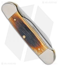 Case Cutlery Canoe Traditional Pocket Knife 3.625" Antique Bone 25156 -Knife Shop Case Canoe Antique Bone 25156 BHQ 101122 jr side
