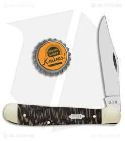 Case Copperhead Pocket Knife 3.875" Black Sycamore Wood 25572 -Knife Shop Case Copperhead Pocket Knife Black Sycamore Wood 25572 BHQ 121936 jr bottlecap