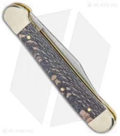 Case Copperhead Pocket Knife 3.875" Black Sycamore Wood 25572 -Knife Shop Case Copperhead Pocket Knife Black Sycamore Wood 25572 BHQ 121936 jr side