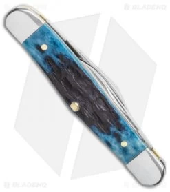 Case Half Whittler Pocket Knife 3.25" Blue Rogers Corn Cob Bone (6208 SS) 02862 7 Case Half Whittler Pocket Knife 3.25" Blue Rogers Corn Cob Bone (6208 SS) 02862 -Knife Shop Case Cutlery Blue Denim Bone Peach Seed Jig CA10885 BHQ 117583 LS Side