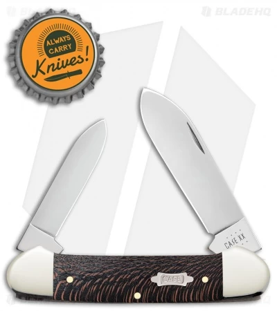 Case Cutlery Canoe Knife 3.6" Black Sycamore Wood (72131 SS) 6 Case Cutlery Canoe Knife 3.6" Black Sycamore Wood (72131 SS) - Image 4