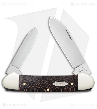 Case Cutlery Canoe Knife 3.6" Black Sycamore Wood (72131 SS) 3 Case Cutlery Canoe Knife 3.6" Black Sycamore Wood (72131 SS)