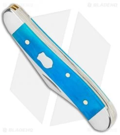 Case Peanut Knife 2.875" Caribbean Blue Bone (6220 SS) -Knife Shop Case Cutlery Caribbean Blue Bone Smooth Pea 50667 BHQ 116901 LS Spine