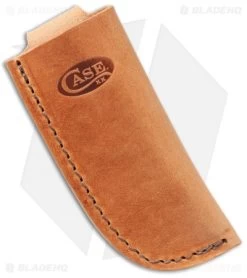 Case Cutlery Folding Knife Sheath Brown Leather 50289