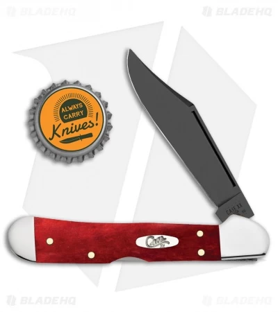 Case Cutlery Mini CopperLock® Knife 3.625" Old Red Bone (Black PVD 61749L SS) 4 Case Cutlery Mini CopperLock® Knife 3.625" Old Red Bone (Black PVD 61749L SS) - Image 2