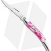 Case Small Texas Toothpick 3.00" Pink Pearl Kirinite (1010096 SS) -Knife Shop Case Cutlery Pink Pearl Kirinite Smoot 17862 BHQ 116168 LS