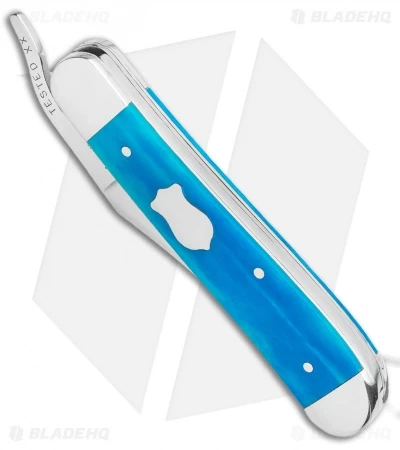 Case Russlock Knife 3.5" Smooth Caribbean Blue Bone (61953L SS) 4 Case Russlock Knife 3.5" Smooth Caribbean Blue Bone (61953L SS) - Image 2