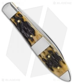 Case Cutlery Teardrop Pocket Knife Olive Green Peach Seed Jig Bone 8 Case Cutlery Teardrop Pocket Knife Olive Green Peach Seed Jig Bone -Knife Shop Case Cutlery Teardrop Olive Bone 21510 BHQ 115042 LS Side