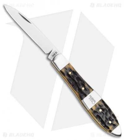 Case Cutlery Teardrop Pocket Knife Olive Green Peach Seed Jig Bone 3 Case Cutlery Teardrop Pocket Knife Olive Green Peach Seed Jig Bone