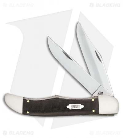 Case Folding Hunter Traditional Knife 5.25" Black Micarta (10265 SS) 23131 3 Case Folding Hunter Traditional Knife 5.25" Black Micarta (10265 SS) 23131