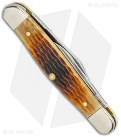 Case Half Whittler Knife Antique Bone Rogers Corn Jig (6208 SS) 52838 -Knife Shop Case Half Whittler Pocket Knife Antique Bone Rogers Corn Jig 52838 BHQ 123429 jr side