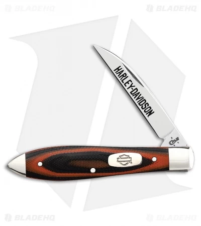 Case Harley-Davidson Teardrop Knife 3.5" Orange/Black G-10 (TB101028 SS) 52169 3 Case Harley-Davidson Teardrop Knife 3.5" Orange/Black G-10 (TB101028 SS) 52169
